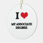 Ik hou van mijn associate graad keramisch ornament (Links)