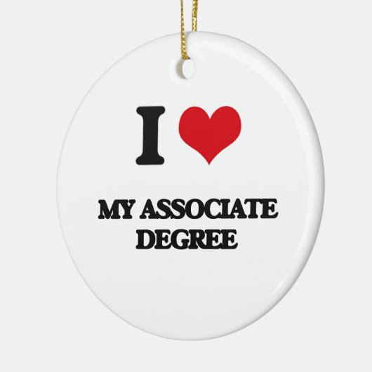 Ik hou van mijn associate graad keramisch ornament (Links)