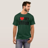 IK HOU VAN MIJN ATTITUDE meisje T-shirt (Voorkant volledig)
