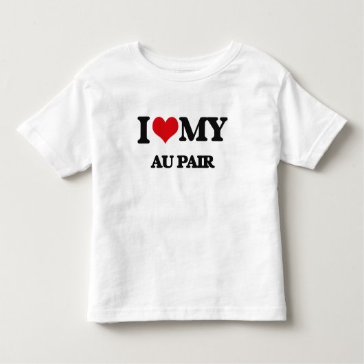Ik hou van mijn Au Pair Kinder Shirts (Voorkant)