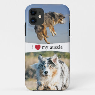 Ik hou van mijn Aussie Australian Shepherd Case-Mate iPhone Case