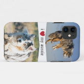 Ik hou van mijn Aussie Australian Shepherd Case-Mate iPhone Case (Achterkant (horizontaal))