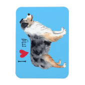 Ik hou van mijn Australiër Shepherd Magneet (Verticaal)