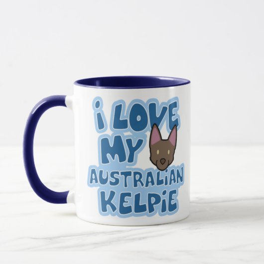 Ik hou van mijn Australische Kelpie Mok (Links)
