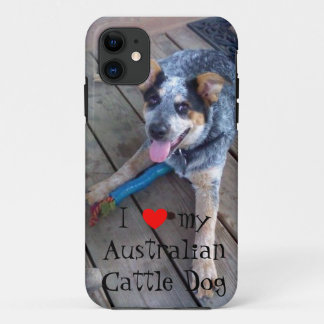"Ik hou van mijn Australische rundveefond" iPhone  Case-Mate iPhone Case