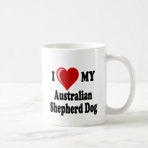 Ik hou van mijn Australische Shepherd Dog Koffiemok