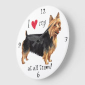 Ik hou van mijn Australische Terrier Grote Klok (Hoek)