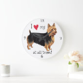 Ik hou van mijn Australische Terrier Grote Klok (Huis)