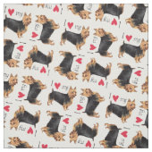 Ik hou van mijn Australische Terrier Stof (Swatch)