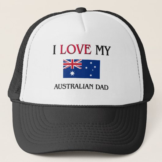 Ik hou van mijn Australische vader Trucker Pet (Voorkant)