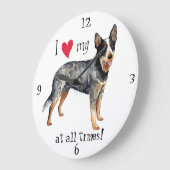 Ik hou van mijn Australische veestapel Grote Klok (Hoek)