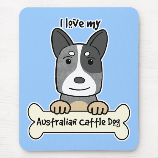 Ik hou van mijn Australische veestapel Muismat (Voorkant)