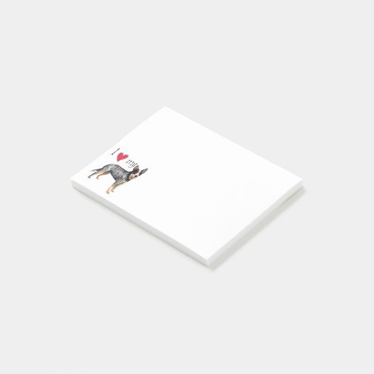 Ik hou van mijn Australische veestapel Post-it® Notes (Schuin)