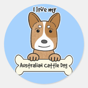 Ik hou van mijn Australische veestapel Ronde Sticker