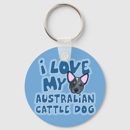Ik hou van mijn Australische veestapel Sleutelhanger (Voorkant)