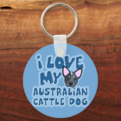 Ik hou van mijn Australische veestapel Sleutelhanger (Voorkant)