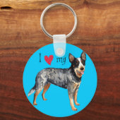 Ik hou van mijn Australische veestapel Sleutelhanger (Voorkant)