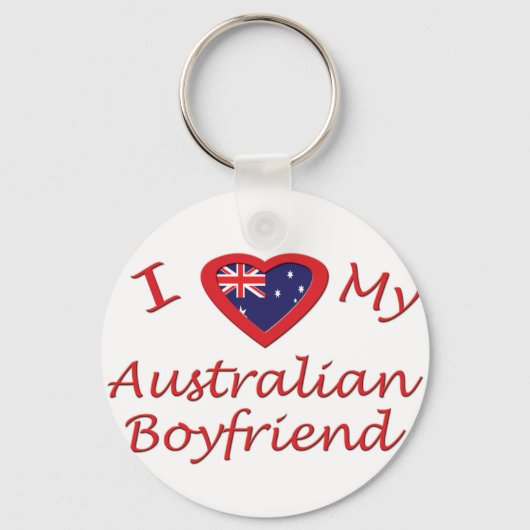 Ik hou van mijn Australische vriend Sleutelhanger (Voorkant)