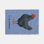Ik hou van mijn Australorp Chicken Fleece Deken (Voorkant (Horizontaal))