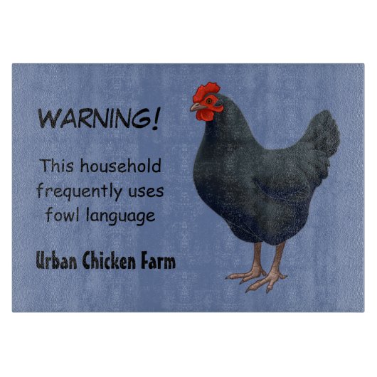 Ik hou van mijn Australorp Chicken Snijplank (Voorkant)