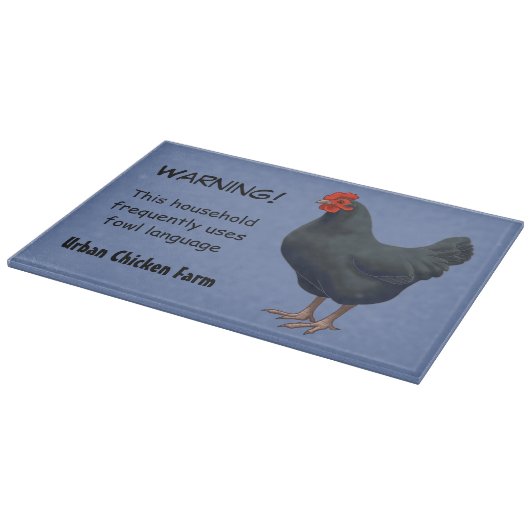 Ik hou van mijn Australorp Chicken Snijplank (Hoek)