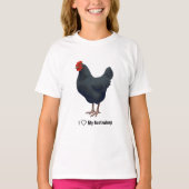 Ik hou van mijn Australorp kippen T-shirt (Voorkant)