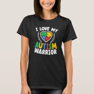 Ik hou van mijn autisme krijger Asd autistisch aut T-shirt