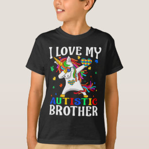 Ik hou van mijn Autistic Brother Autism Awareness T-shirt