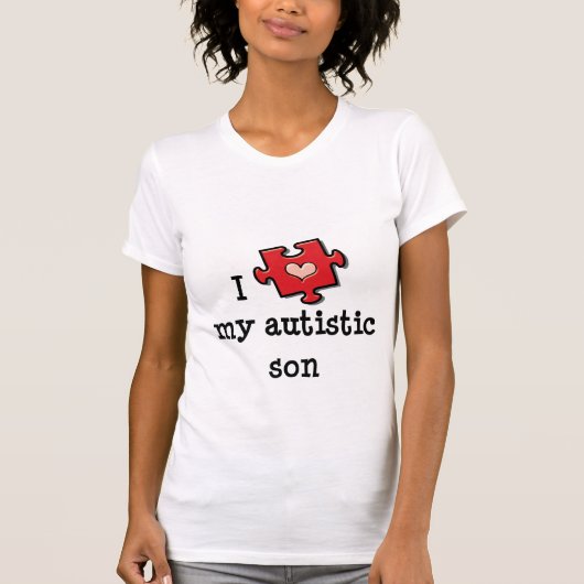 Ik hou van mijn Autistic Son T shirt (Voorkant)