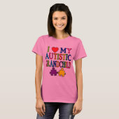 Ik hou van mijn autistisch kleinkind t-shirt (Voorkant volledig)
