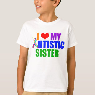 Ik hou van mijn Autistisch zusje Kinder T-shirt