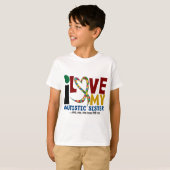 Ik hou van mijn Autistisch zuster 2 AUTISM BEWUSTM T-shirt (Voorkant volledig)