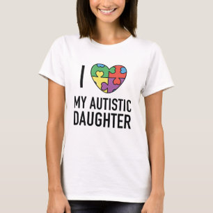 Ik hou van mijn autistische dochter t-shirt
