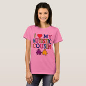 Ik hou van mijn Autistische neef T-shirt (Voorkant volledig)
