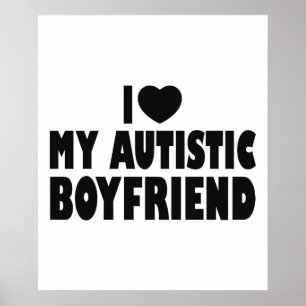 Ik hou van mijn autistische vriend - autisme accep poster