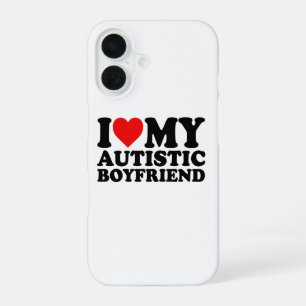 Ik hou van mijn autistische vriend iPhone 16 hoesje