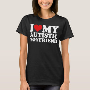 Ik hou van mijn autistische vriend t-shirt