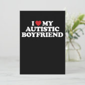 Ik hou van mijn autistische vriendje Ik hart Groov Kaart (Staand voorkant)