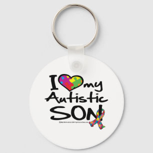 Ik hou van mijn Autististische zoon Sleutelhanger