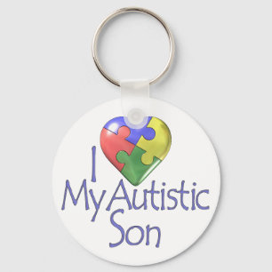 Ik hou van mijn Autististische zoon Sleutelhanger