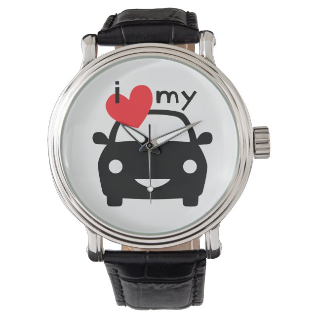 Ik hou van mijn auto! horloge (Voorkant)