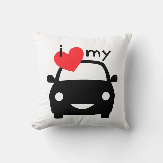 Ik hou van mijn auto! kussen (Voorkant)