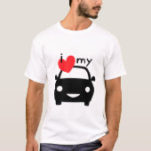 Ik hou van mijn auto! t-shirt (Voorkant)