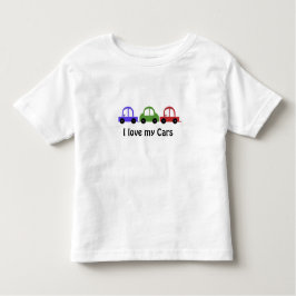 Ik hou van mijn auto's kinder shirts