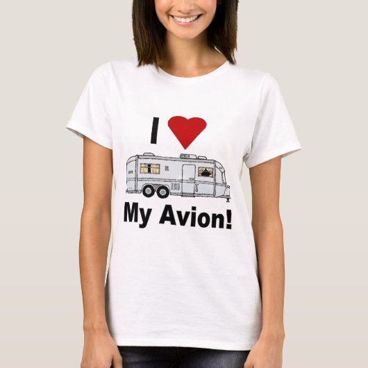 Ik hou van mijn Avion-fullrig T-shirt (Voorkant)