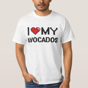Ik hou van mijn Avocados Digital design T-shirt