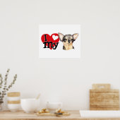 Ik hou van mijn B&T-chipa Poster (Keuken)