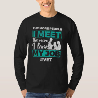 Ik hou van mijn baan Dierenarts Dieren T-shirt