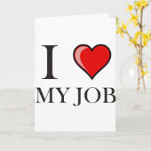 Ik hou van mijn baan kaart (Gele Bloem)