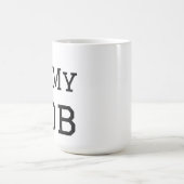 Ik hou van mijn baan koffiemok (Center)